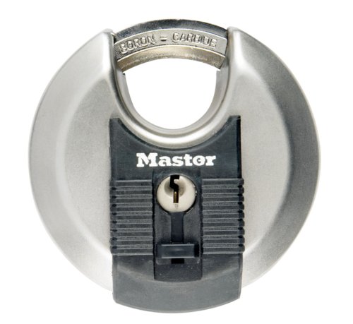Аксесоари MASTERLOCK Катинар 70mm неръж.стомана с ключ Masterlock във форма на диск
