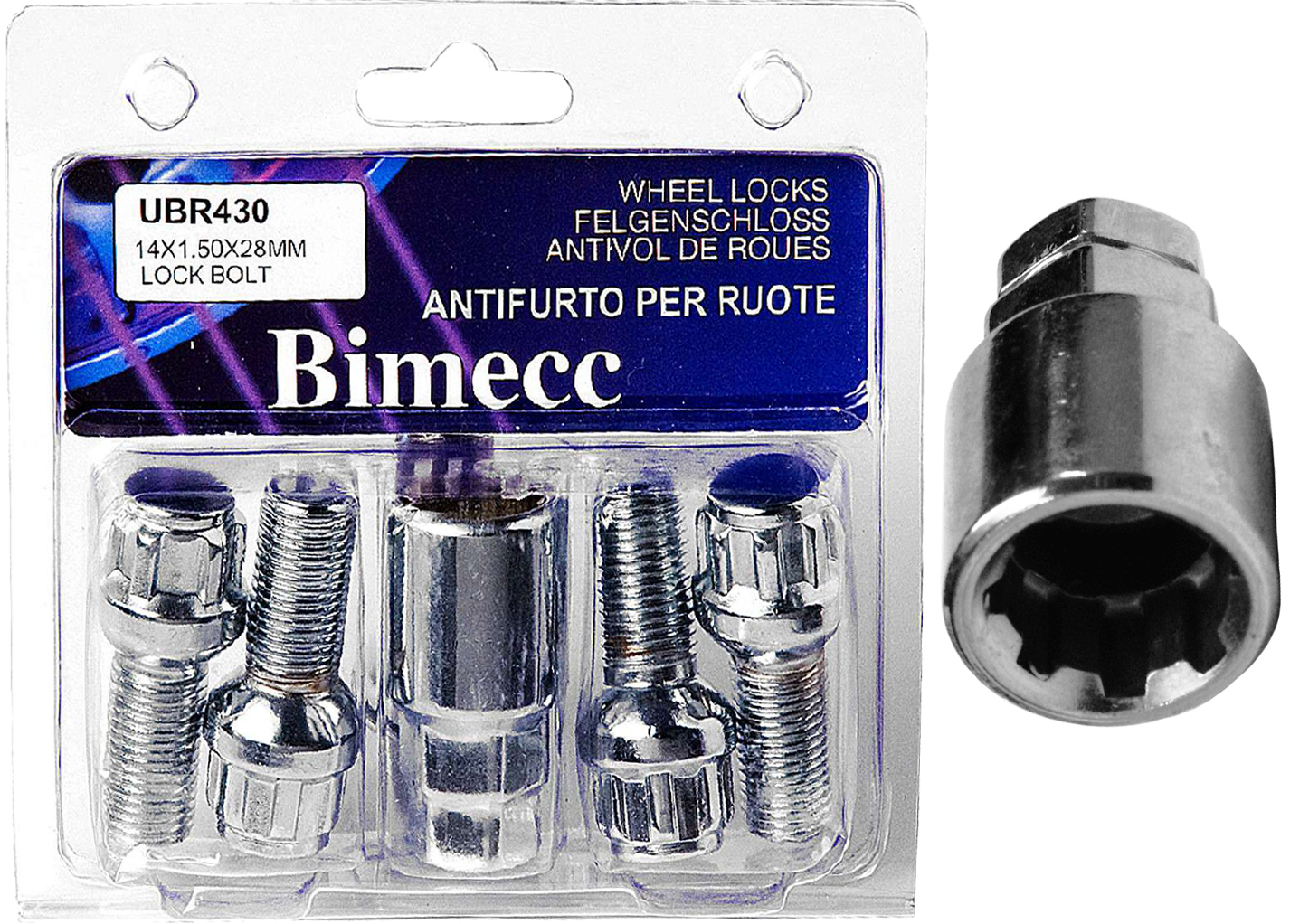 Болтове BIMECC Болт секр. BIMEC L28 14x1.5R K17/19 UBR430