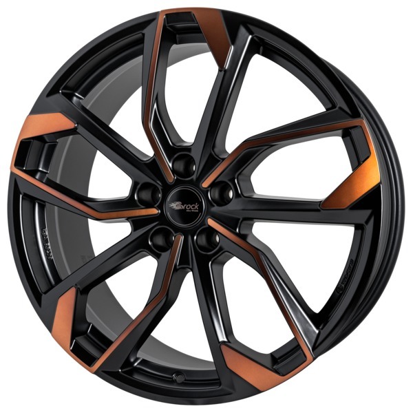 Алуминиеви джанти BROCK RC34 BLACK ORANGE MATT 8Jx18