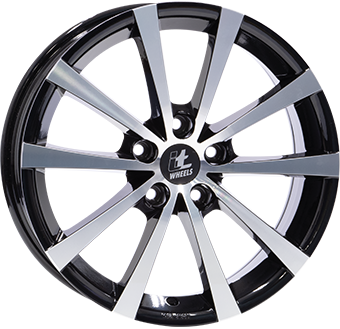 Алуминиеви джанти IT WHEELS 2 ALICE Gloss Black / Polished 7.5Jx18