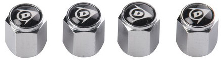 Аксесоари DUNLOP Капачки вентили Dunlop хром 4бр -17752 Алуминий с хром покритие