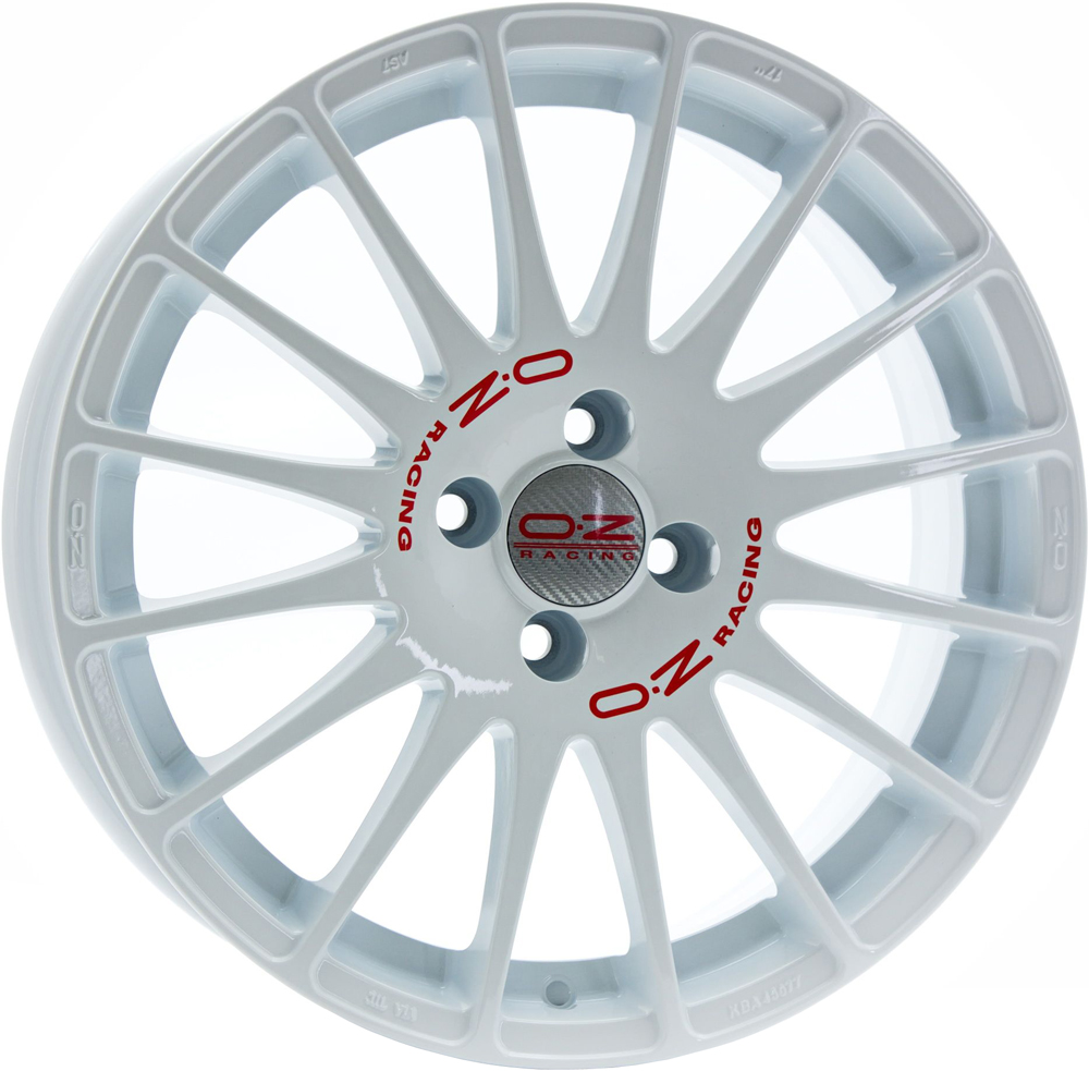 Алуминиеви джанти OZ SUPERTURISMO GT RACE WHITE RED LETTERING 6.5Jx15
