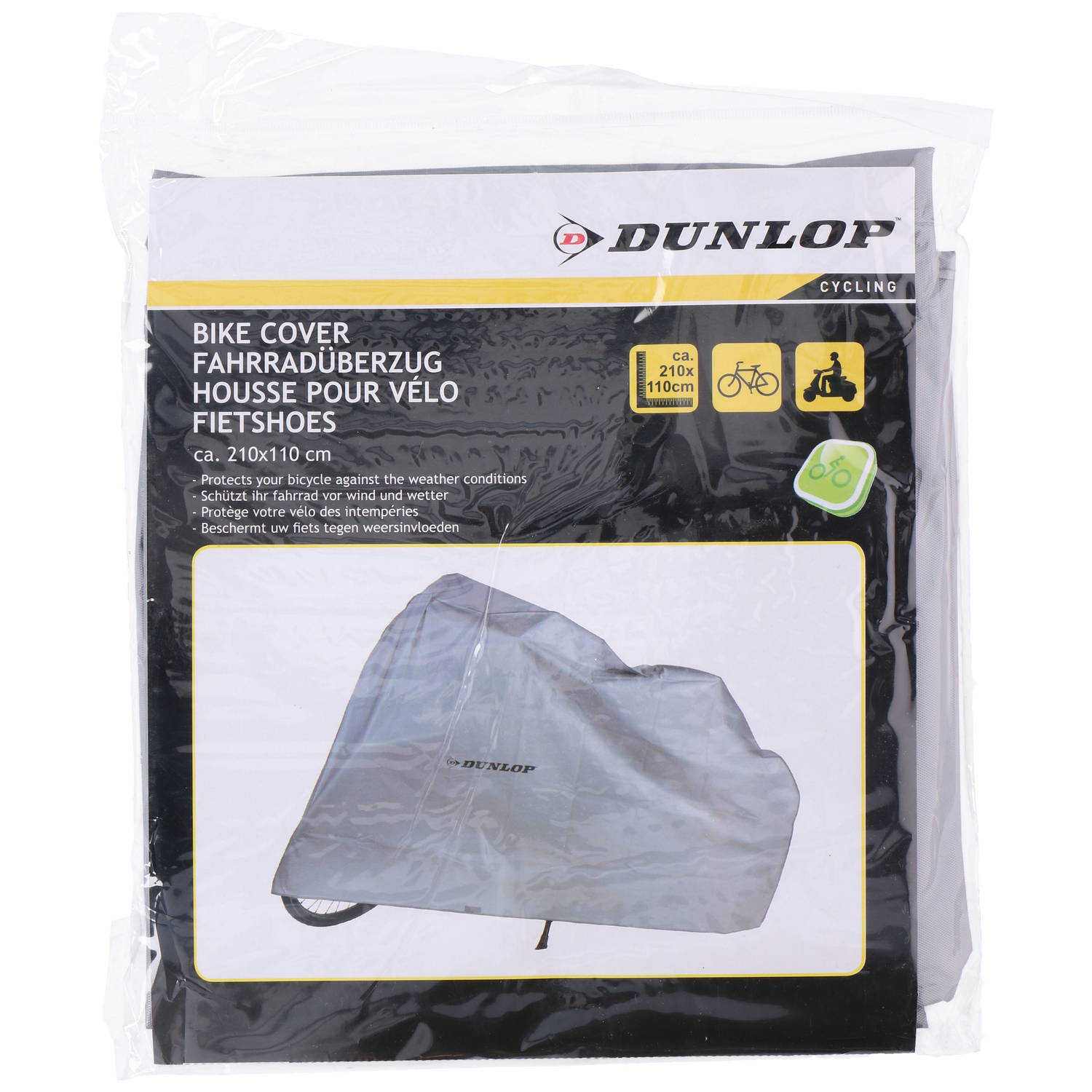 Аксесоари DUNLOP Покривало за колело Dunlop сиво (41788) 210x110cm PEVA